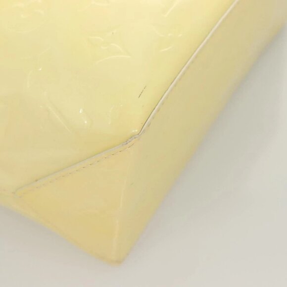 LOUIS VUITTON Monogram Vernis Reade PM Hand Bag Perle M91336 LV Auth 129822 - Picture 5 of 16